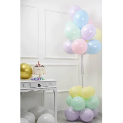 Balon Standı 11 Li Balon Demeti Makaron Renkler