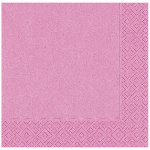 Pembe Kağıt Peçete 33x33 cm 20'li Pembe Kağıt Peçete 33x33 cm 20'li
