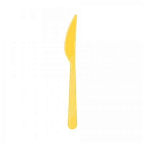 PLASTİK BIÇAK SARI 10LU