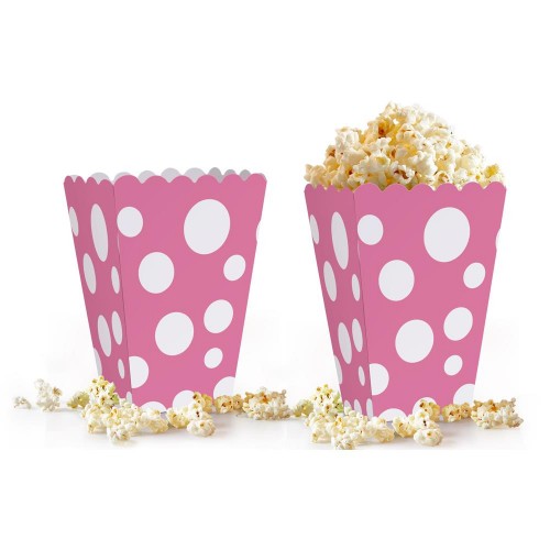 Puantiyeli Mısır Kutusu Pembe 10lu