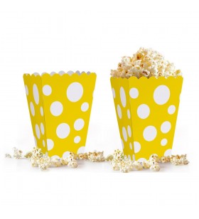 Puantiyeli Mısır Kutusu Sarı 10lu