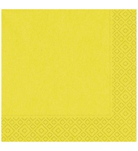 Sarı Kağıt Peçete 33x33 cm 20'li