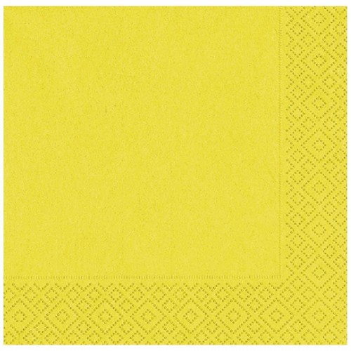 Sarı Kağıt Peçete 33x33 cm 20'li Sarı Kağıt Peçete 33x33 cm 20'li