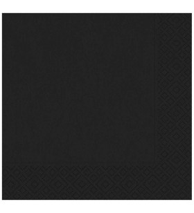 Siyah Kağıt Peçete 33x33 cm 20'li